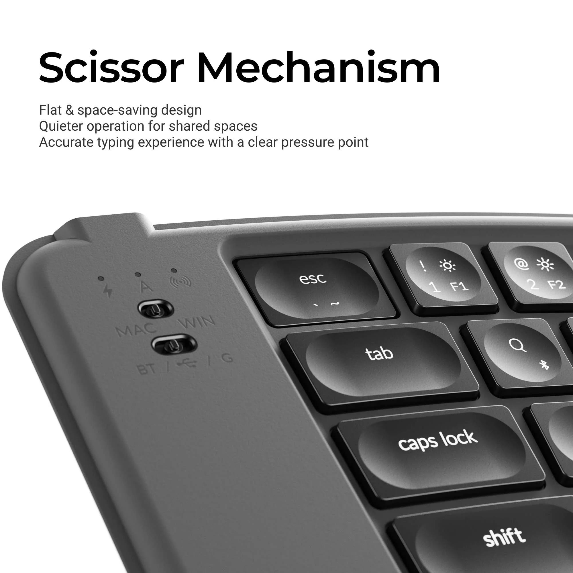 Keychron B11 Pro 65% Wireless Low Profile Foldable Keyboard - Image 12