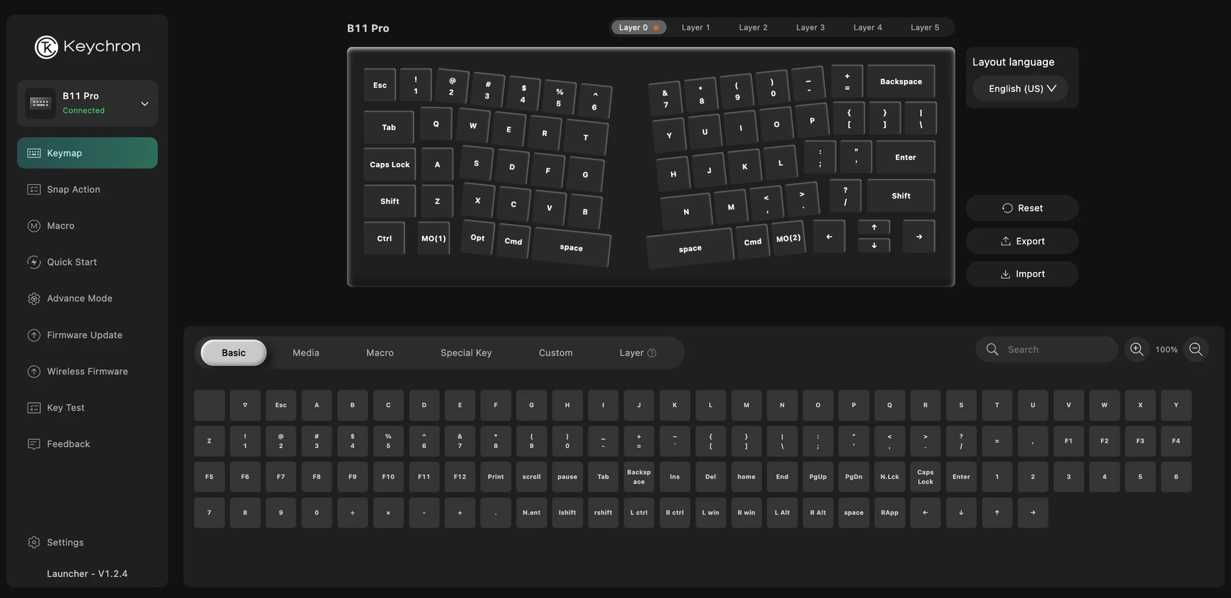 Keychron B11 Pro 65% Wireless Low Profile Foldable Keyboard - Image 13